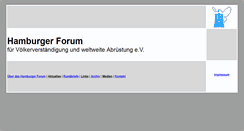 Desktop Screenshot of hamburgerforum.org