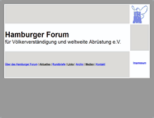 Tablet Screenshot of hamburgerforum.org